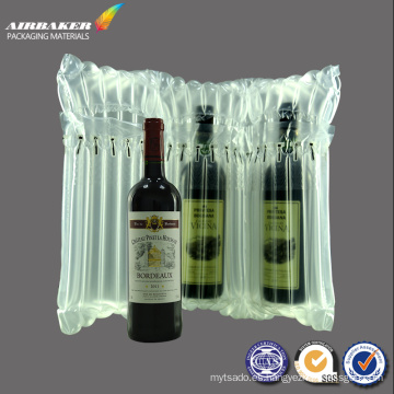 Auto adhesivo sello sombrero tripa inflable burbuja bolsa de aire embalaje para protección la botella de vino